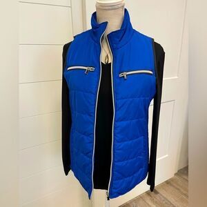 Royal Blue Puff Vest - Small